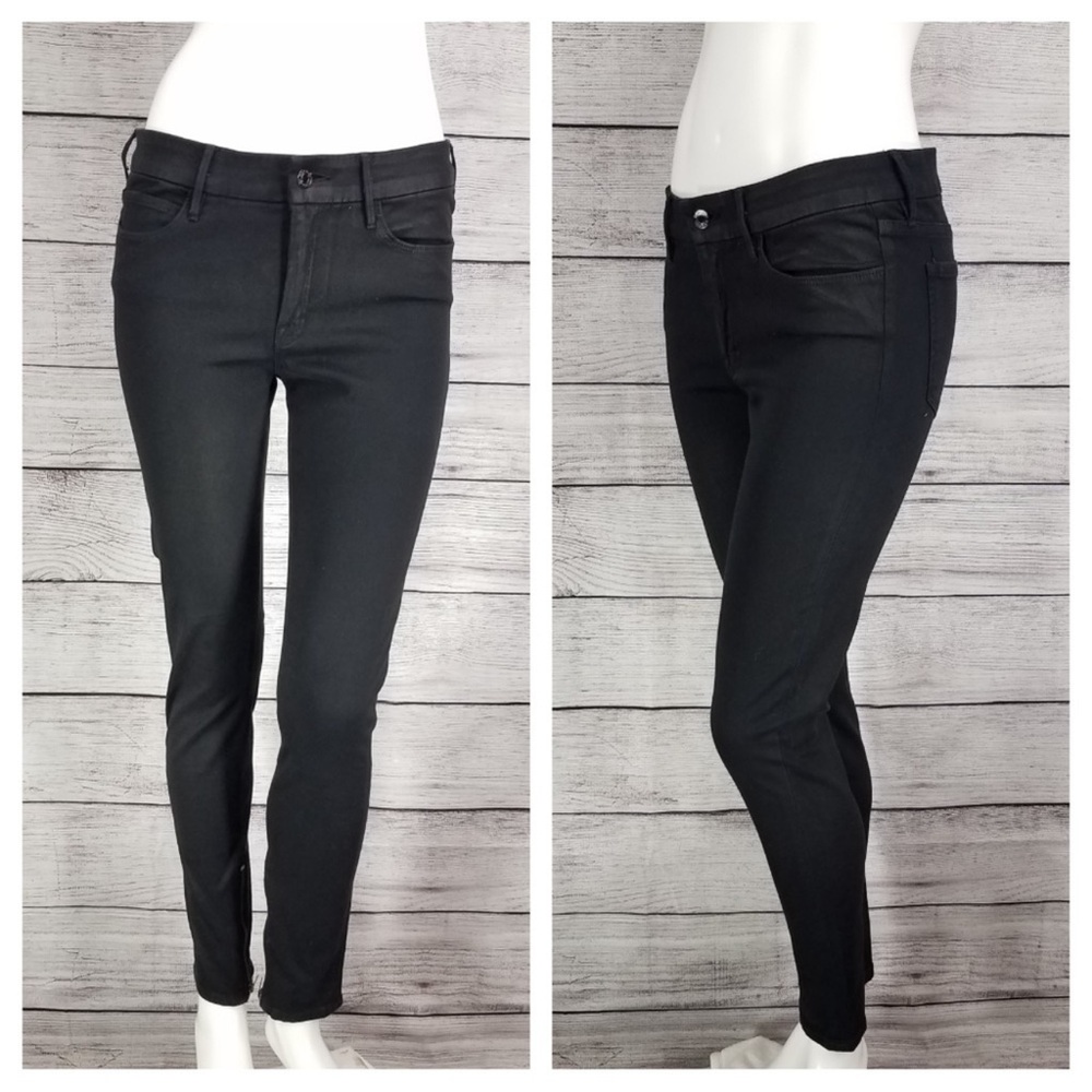 New GUESS by Marciano Luxe Skinny Jean No. 68 Coated Black Stretch 27